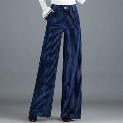 Velvet Flare Trousers