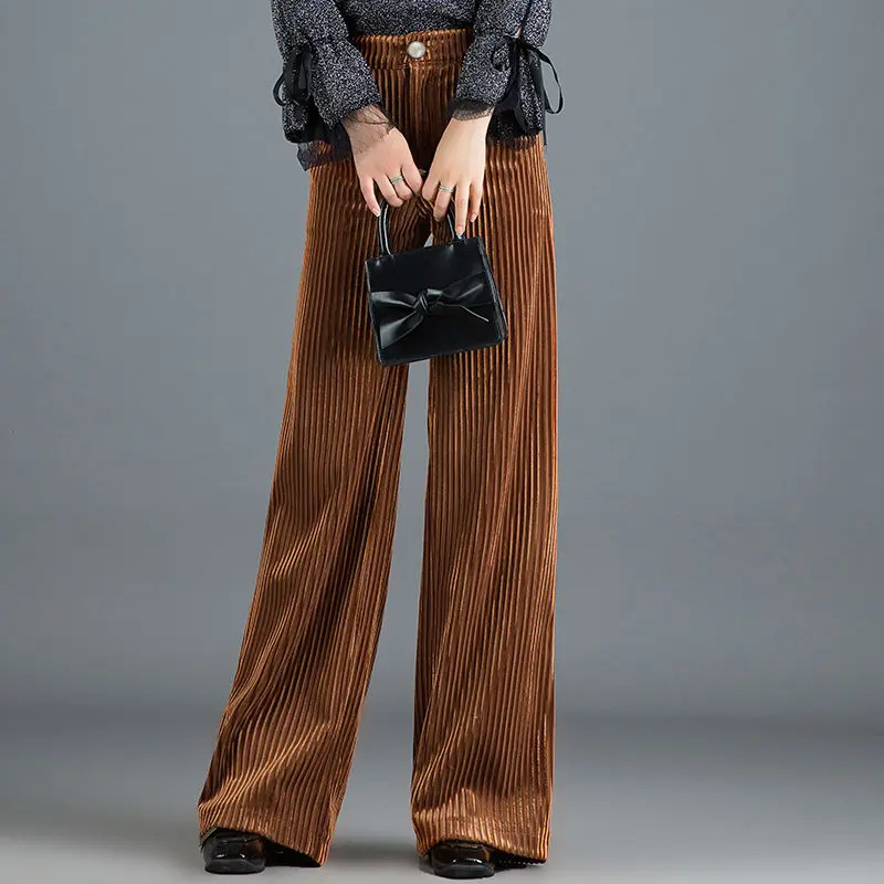 Velvet Flare Trousers